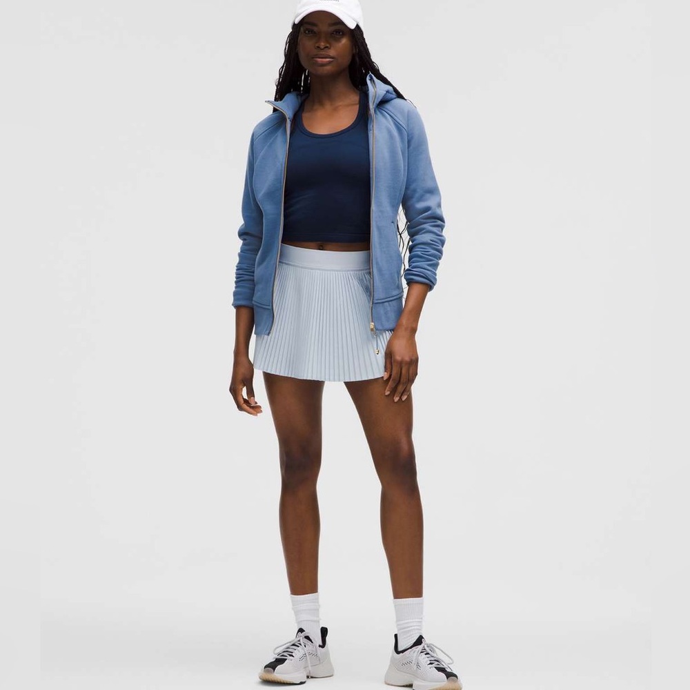 Lululemon Scuba Full-Zip Hoodie Washed Denim/ Gold